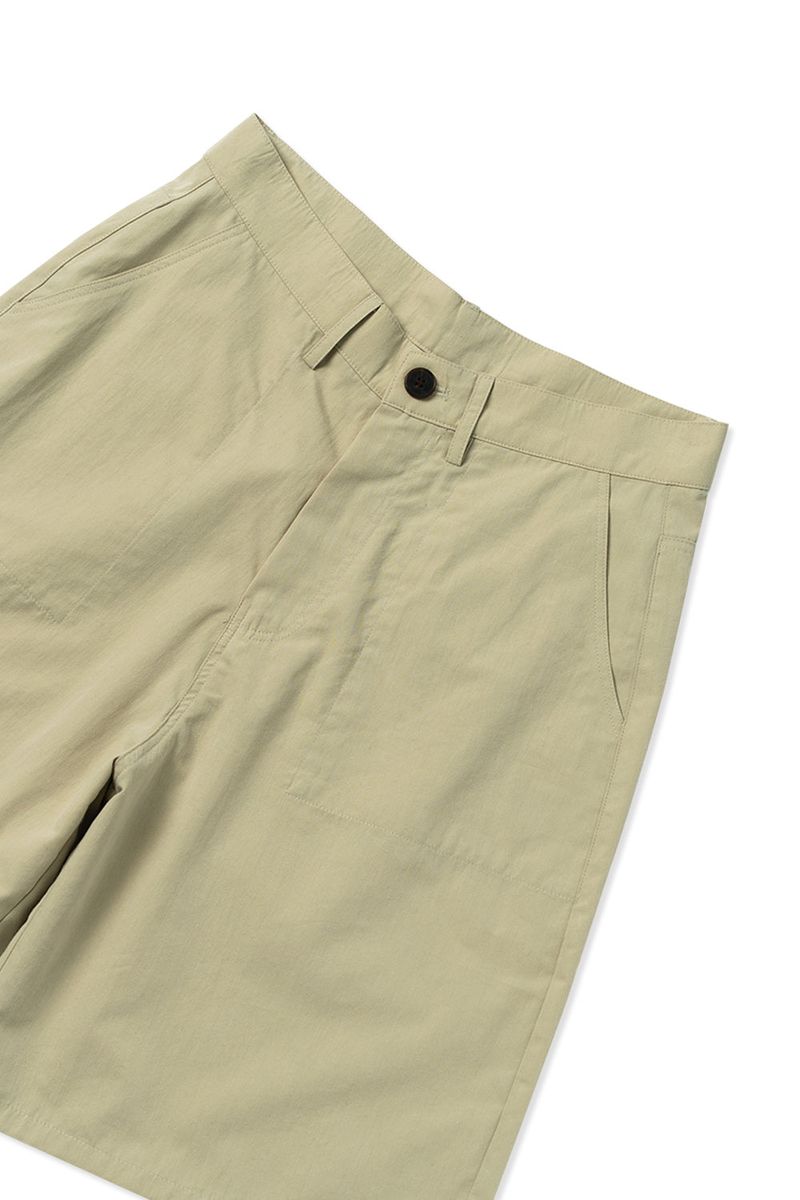Bow bermuda pants_beige