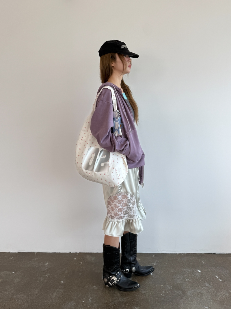 pigment crop hood zip up 