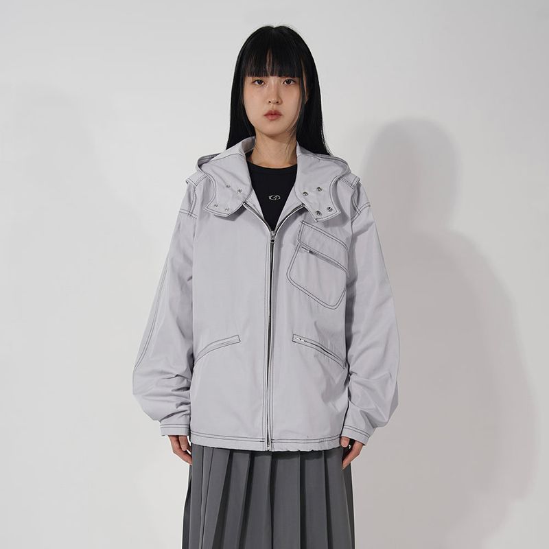 RUSTLE STITCH HOOD JP (3color!)