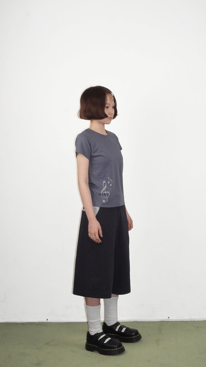 MUSIC NOTE HOTFIX T-SHIRTS INDIGO
