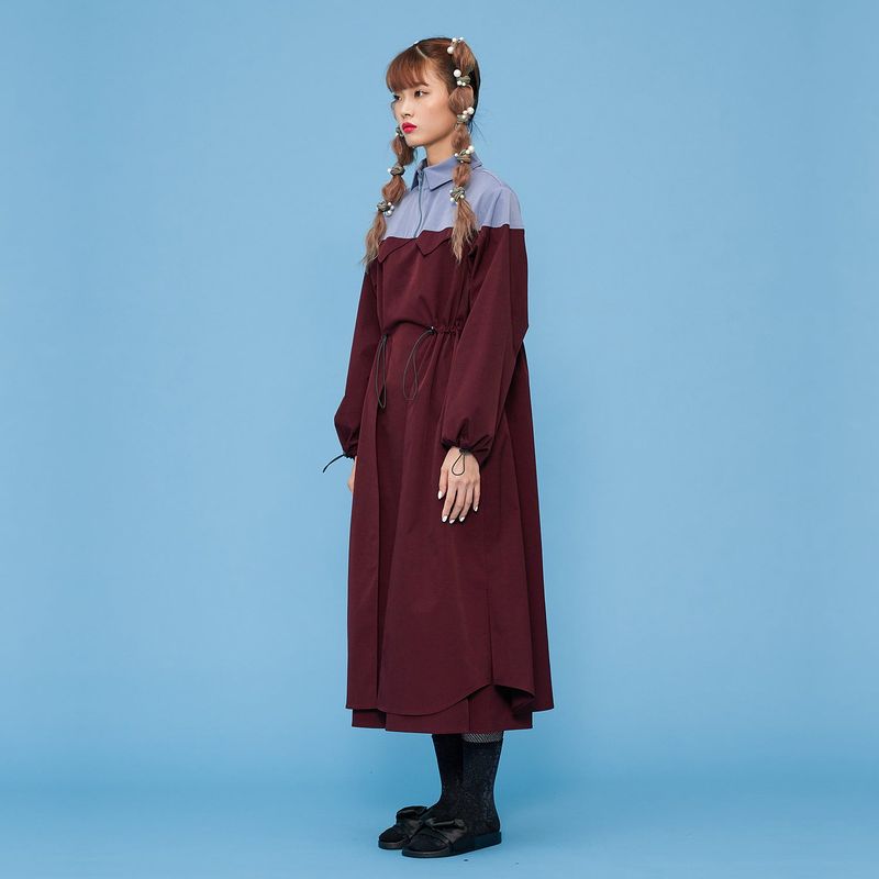 Trench One-piece [Wine Red]