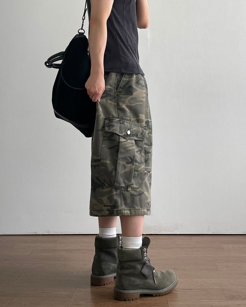 Drill Camo Bermuda Pants
