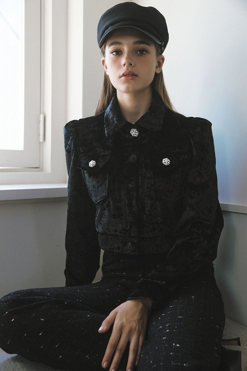 Velvet Jacket Black