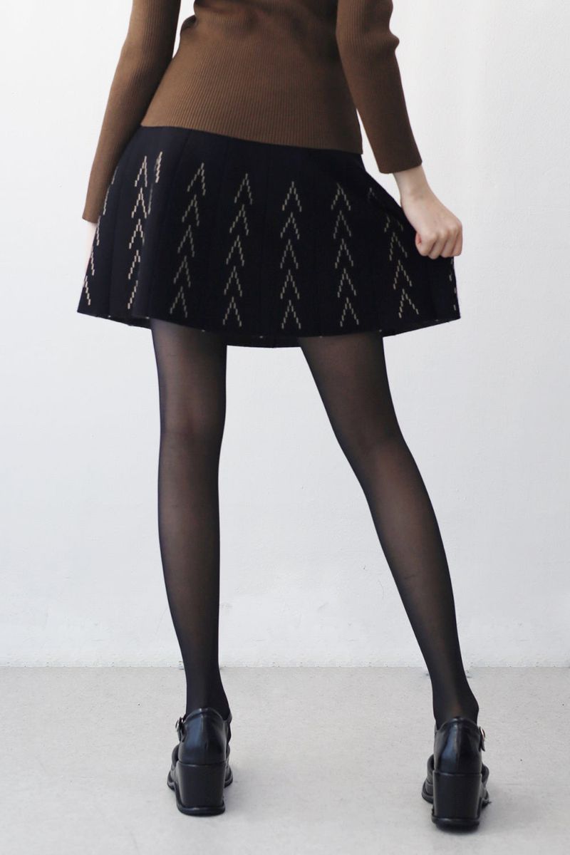 Ethel pattern knit skirt