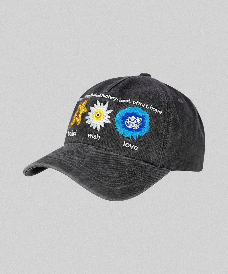 NATIVITY MM CAP STONE WASHING (BLACK)