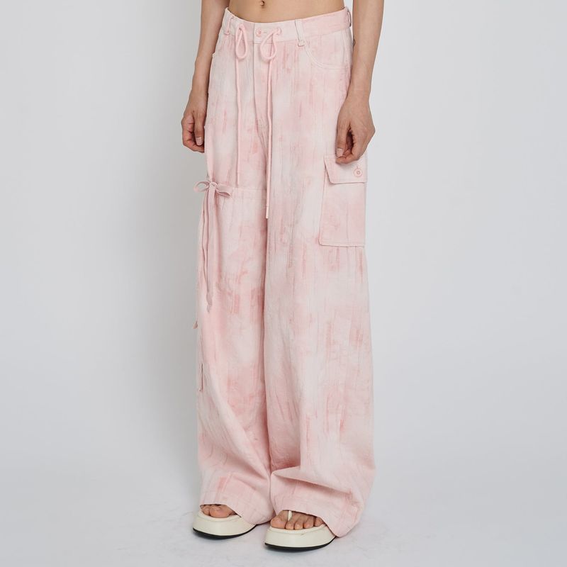 PIO JACQUARD WIDE PANTS_PINK