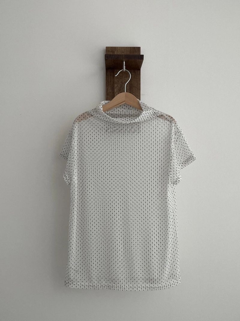 dots see-through t-shirts