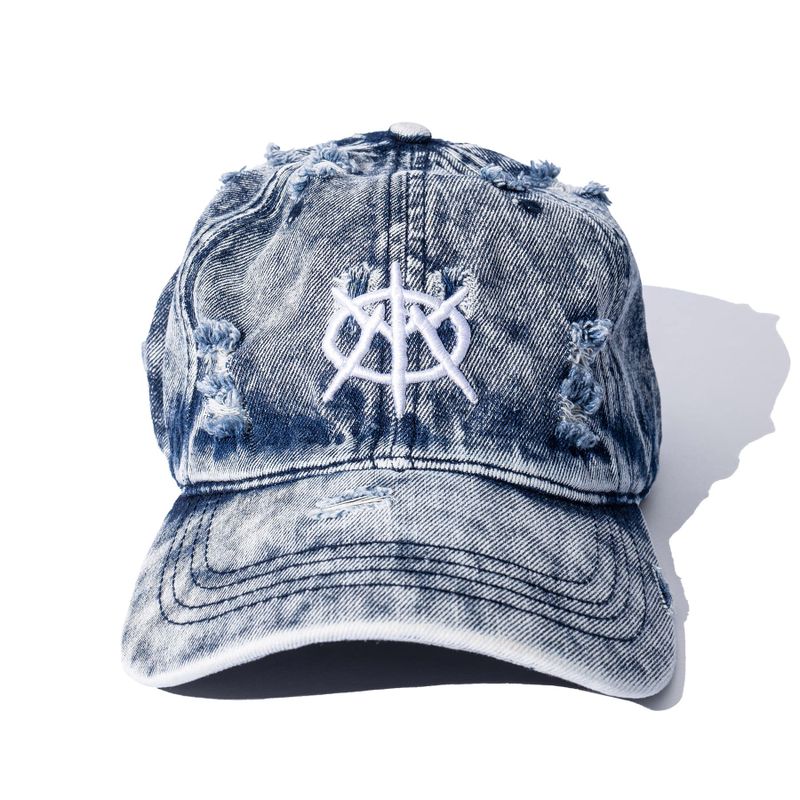 MASSNOUN(マスノウン)の「EMBLEM WASHED DYING VINTAGE BALL CAP MSFAC004-BL(Hats)」