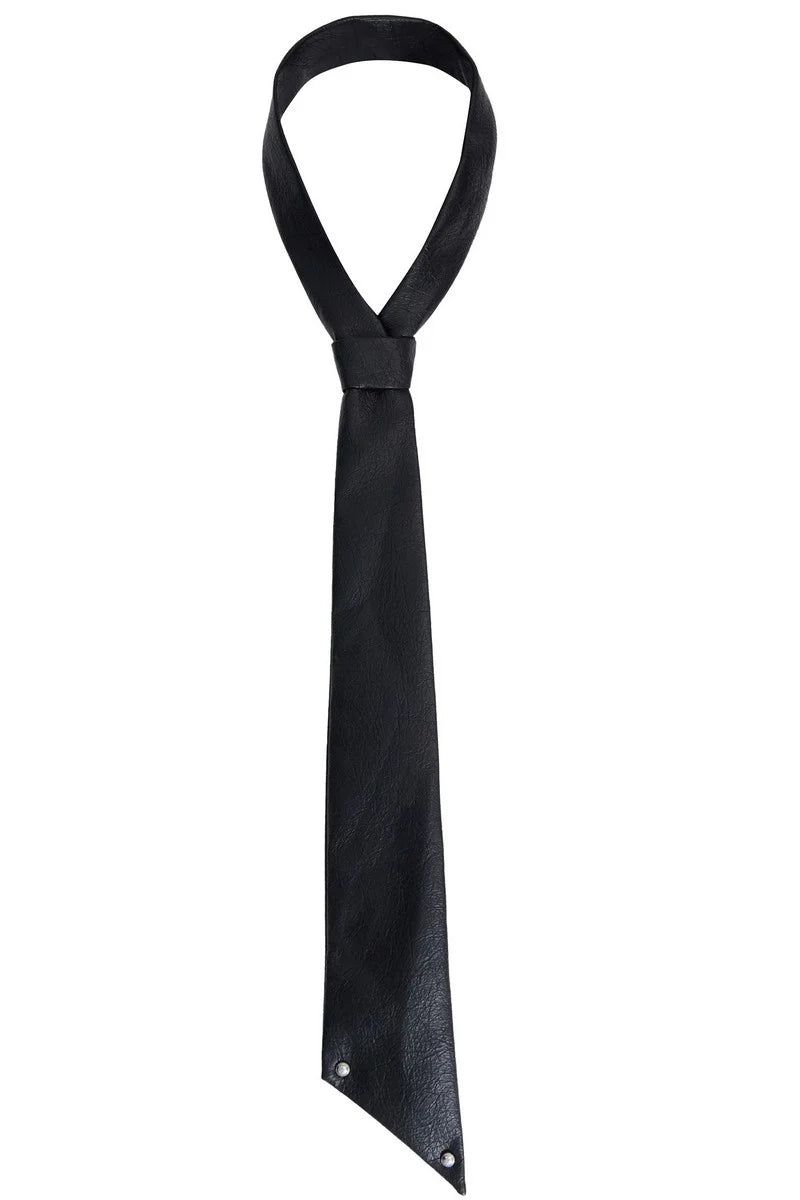 Cracked Leather Tie