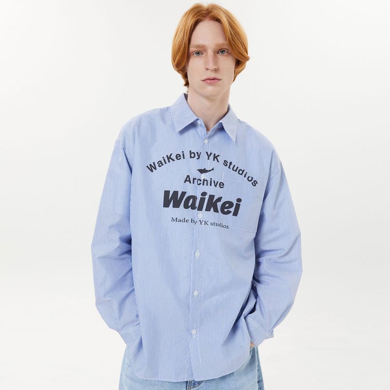 Arch logo stripe shirts