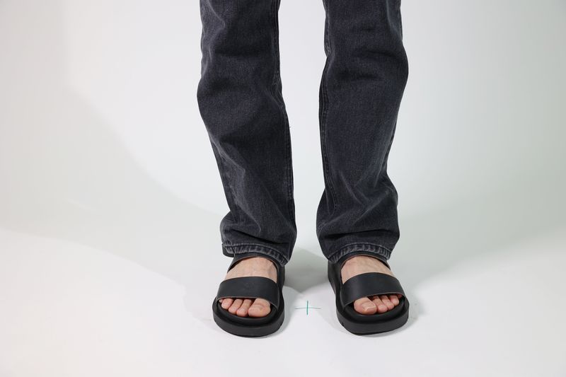 Santorini Sandals Leather Black 552