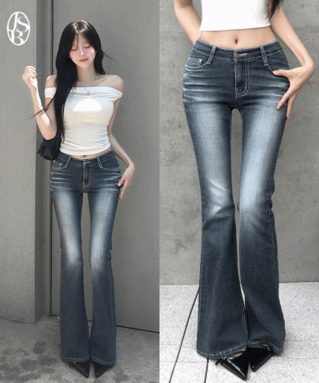 JASMINBELL(ジャスミンベル)の「Cahi Washing Back Pocket Bootcut Pants(Pants)」