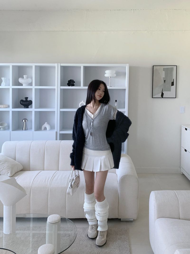 [UNISEX] Cloud Soft Angora Basic Cardigan(6color)