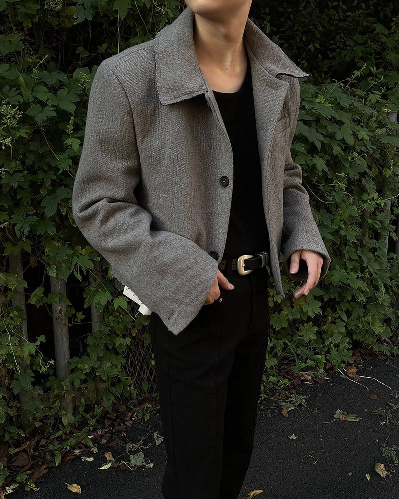 TAP Cutting Crop Wool Jacket