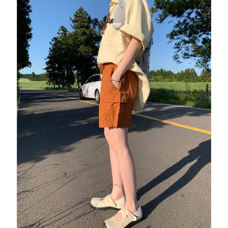 Funny nylon cargo pants