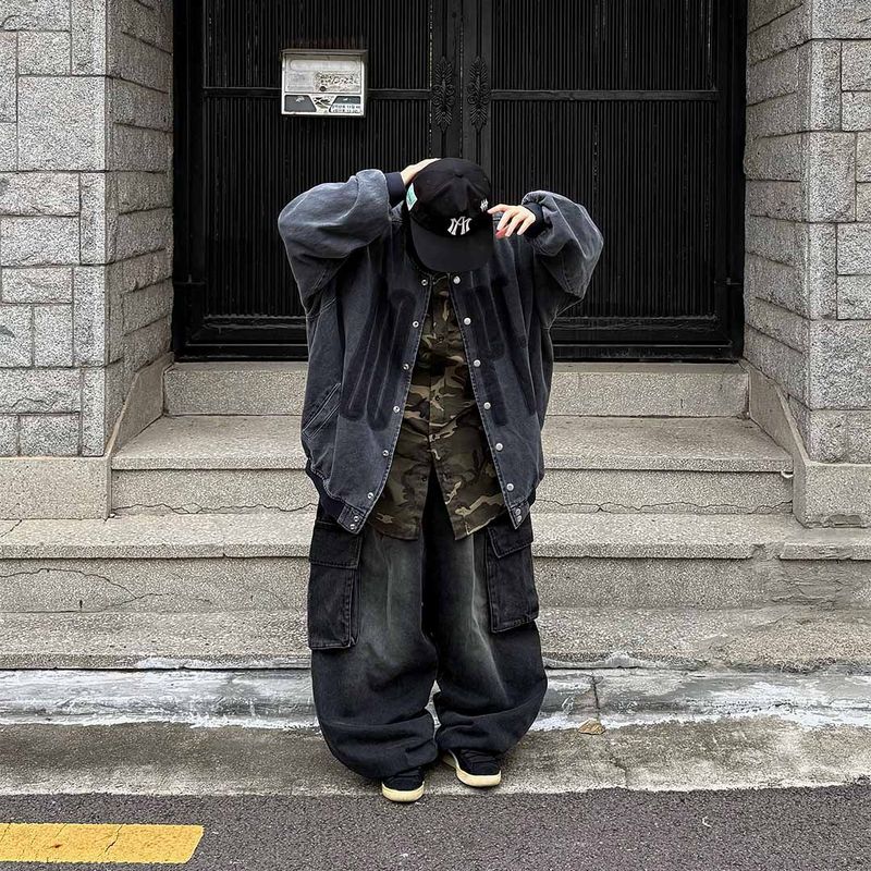 HundoP（ハンドピー）の「Oversized Dope Denim Jacket（Jackets/Outerwear）」