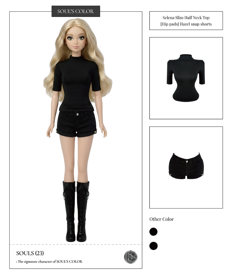 Selena Slim Half Neck Top