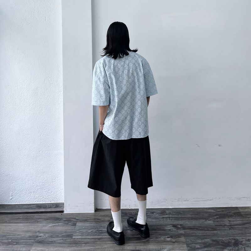 Pleated Wide Silhouette Shorts