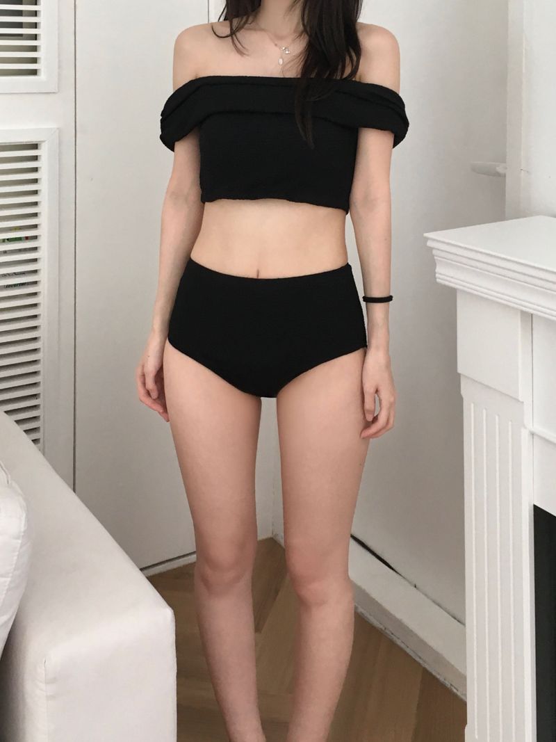 Cuff off-shoulder bikini (one color)