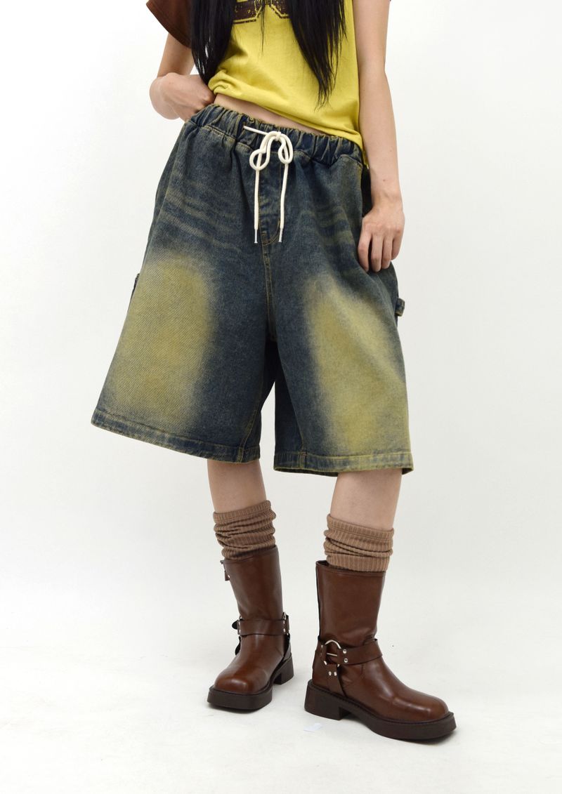 privatelookbook（プライベートルックブック）の「Dirty Wash Bermuda Denim pants（Pants）」