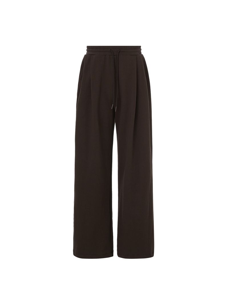 SIDE TUCKS PANTS [Brown]