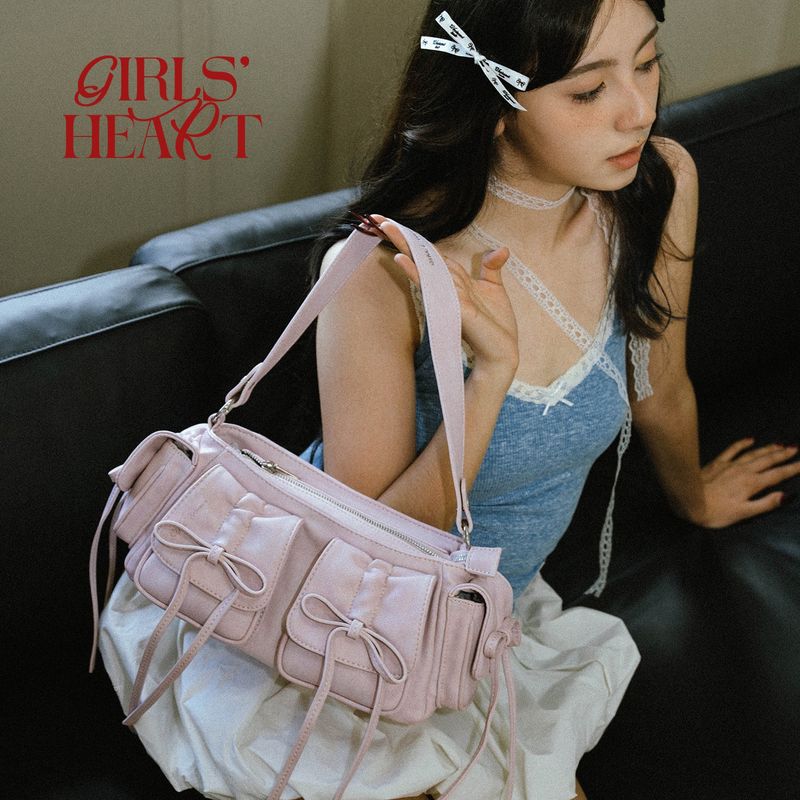 GIRLS HEART（ガールズハート）の「ローミングバレエ-ボウノットバゲットバッグ（バッグ）」