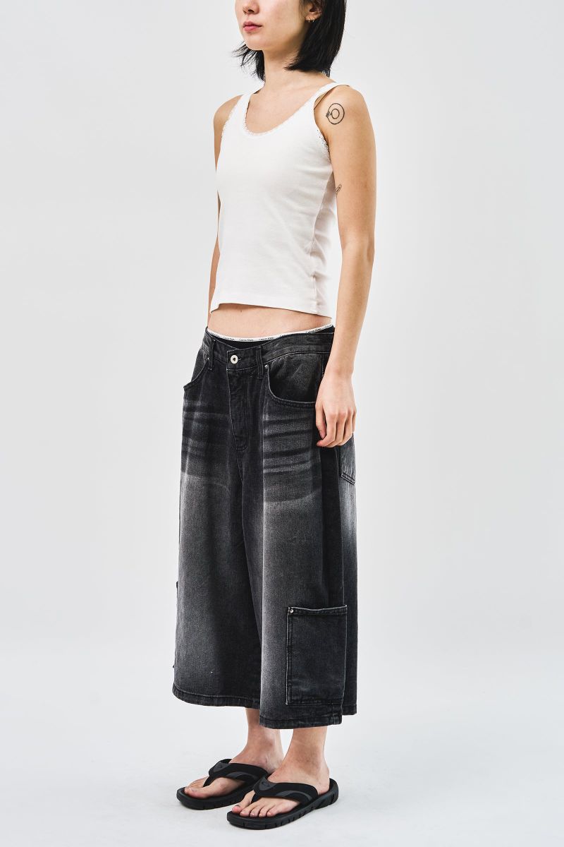 Luna Bermuda Denim (2color)
