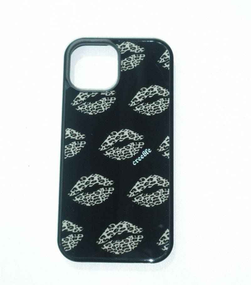 creeble（クリーブル）の「[MADE] gyaru lips glass bumper case(black)（Smartphone Accessories）」
