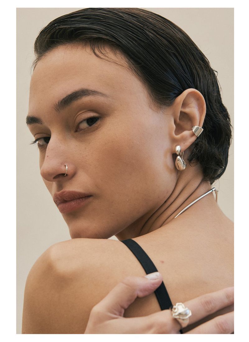 Bubble Earring (Silver)