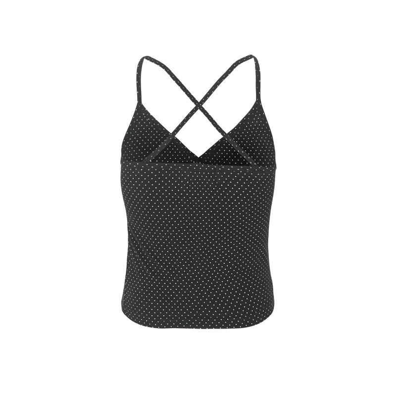 DOT CAMISOLE-BLACK