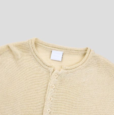 Aerin See-through Henley Neck Knit