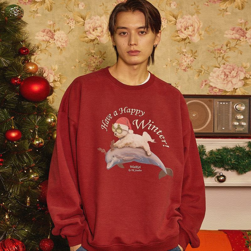 WaiKei（ワイケイ）の「クリスマスパピードルフィンジャンピングスウェット（トップス）」