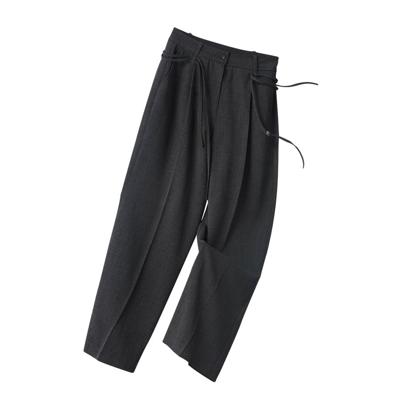 KIRSH（キルシー）の「COLLECTION STRING CUT OFF WIDE SLACKS [CHARCOAL]（Pants）」