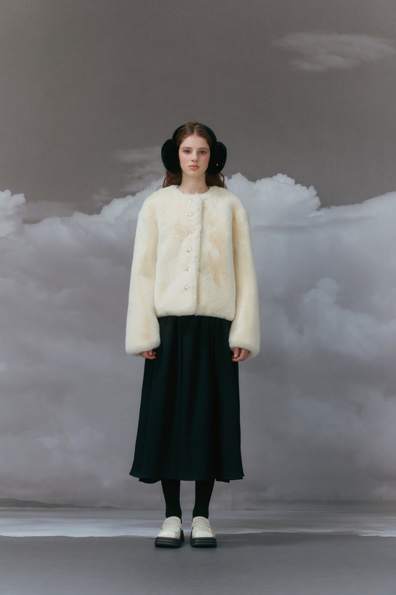 Eco fur jacket