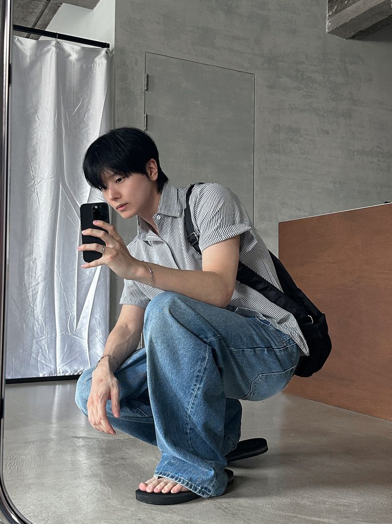 WHAT A LOOK（ワット ア ルック）の「セイントレーベルストライプショートスリーブシャツ（トップス）」