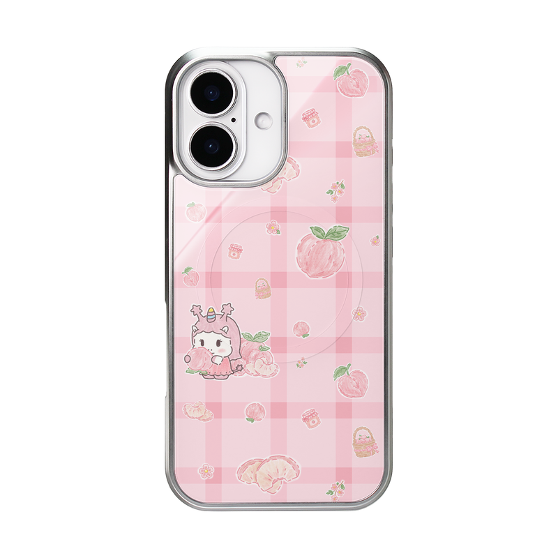 LAZEST（ラゼスト）の「[MADE]Peach TTURUBY MagSafe Glass Bumper Phone Case（Smartphone Accessories）」
