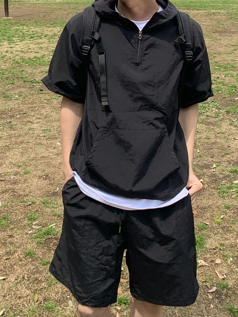 Terry Anorak Nylon Hooded Setup
