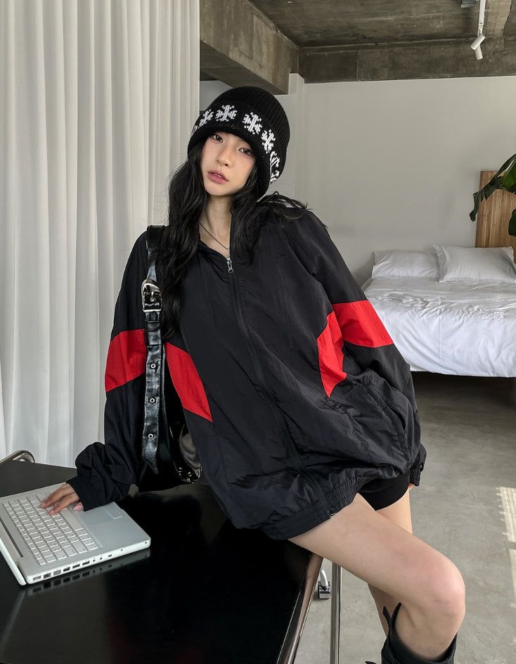 Kanso nylon track jacket