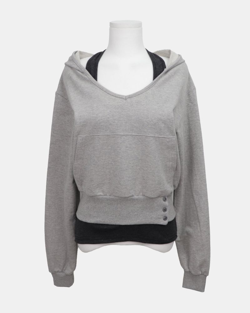 Doe Layered Halter-Neck Sweatshirt Set