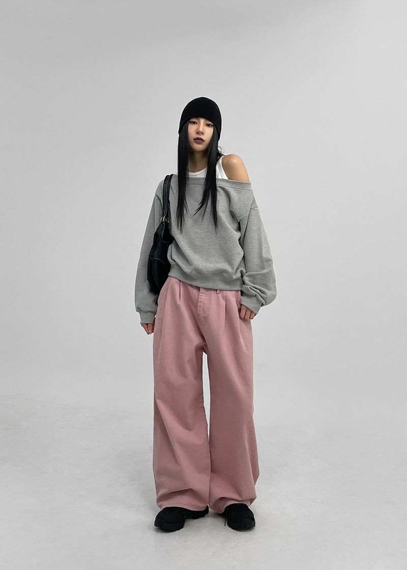 [MADE] Haidin Off-Shoulder Sweatshirt