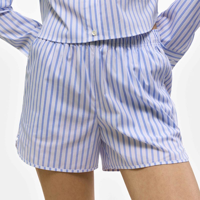 STRIPED POPLIN SHIRTS SET_WHITE