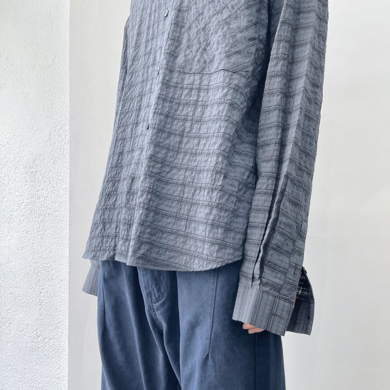 Dark Grid Texture Shirt
