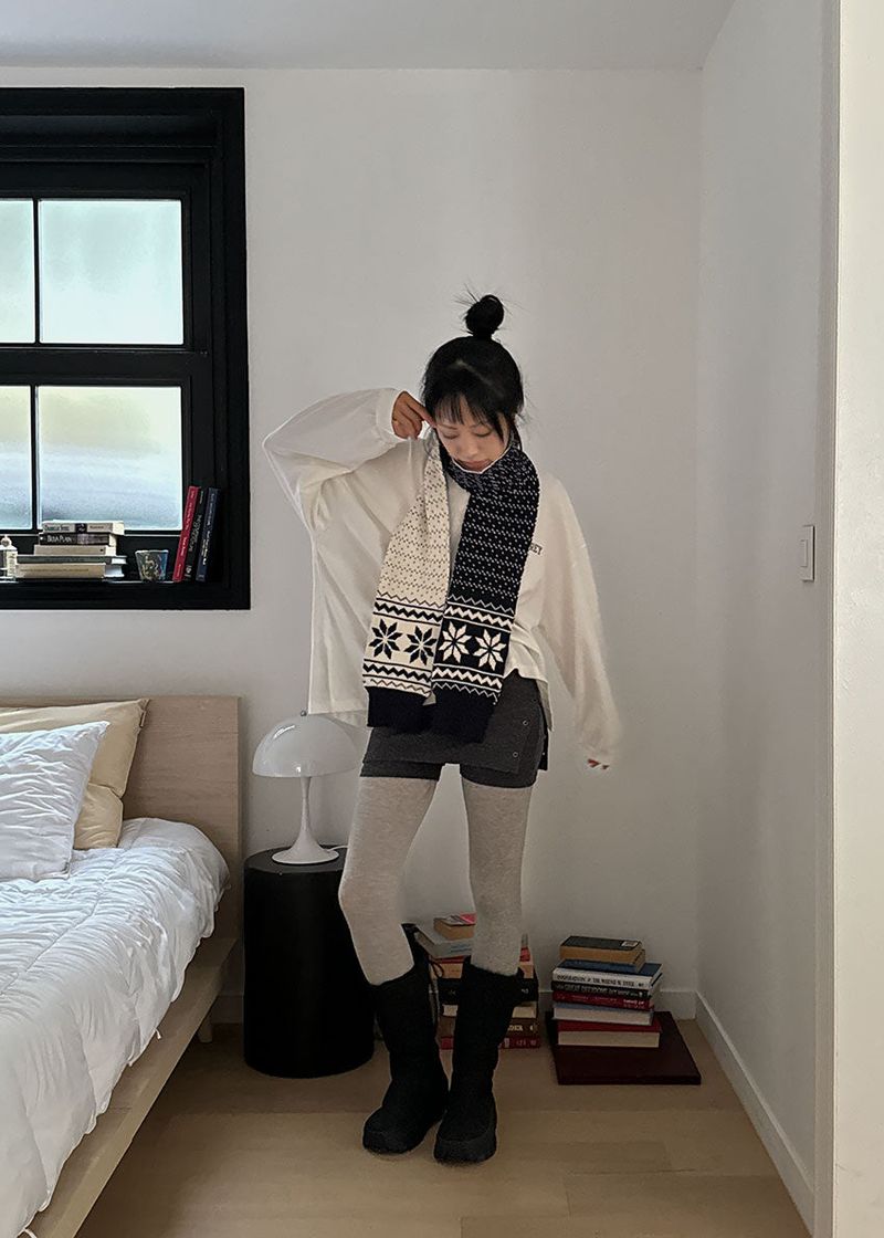 KNIT EYELET SKIRT SHORTS