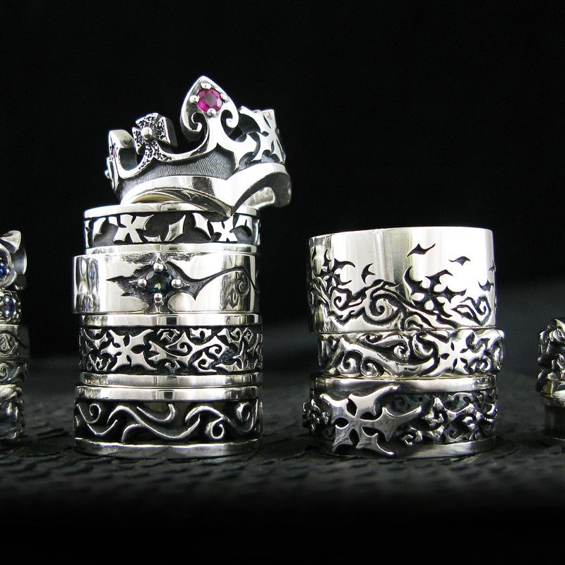 Licht-L1 silver ring