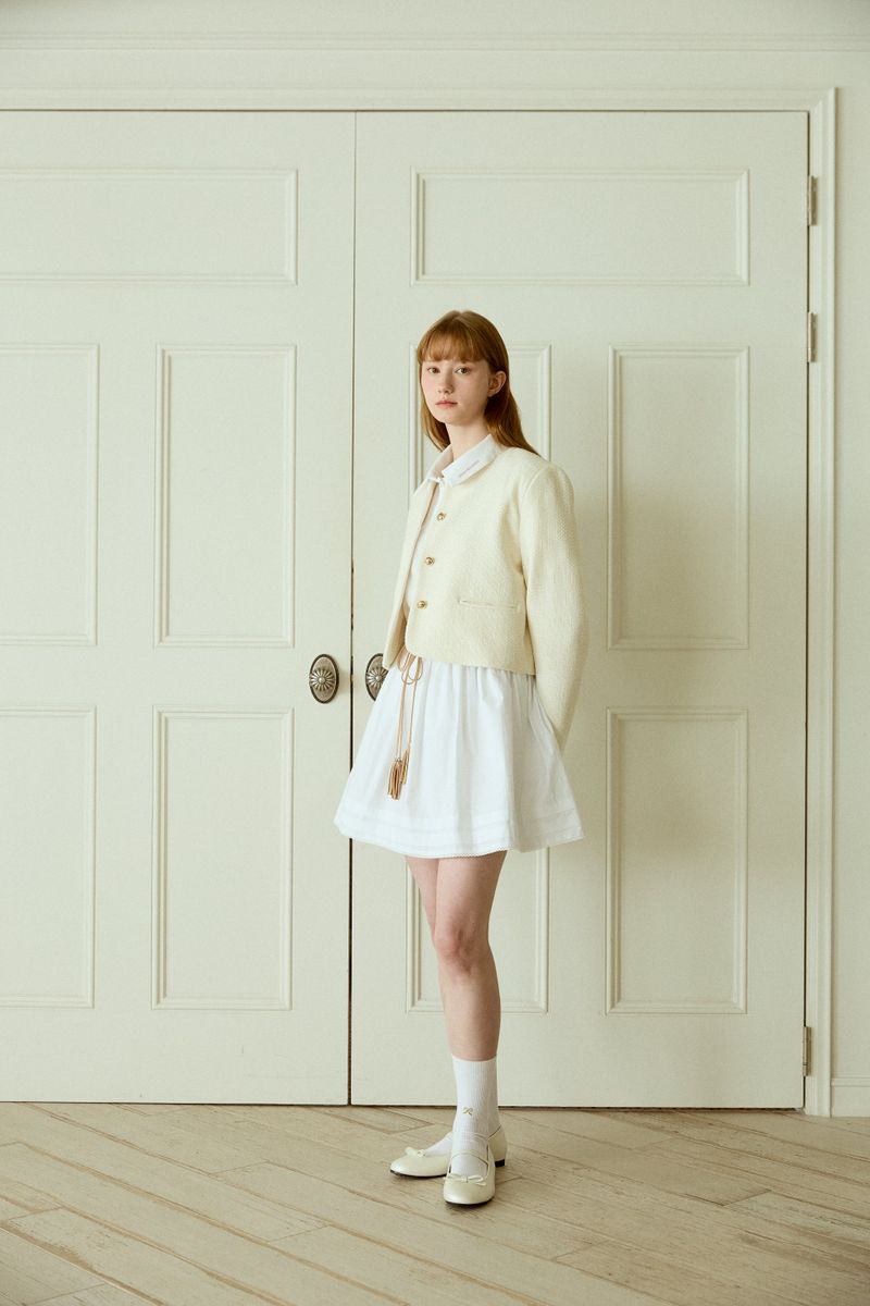 TIDY ROUND TWEED JACKET