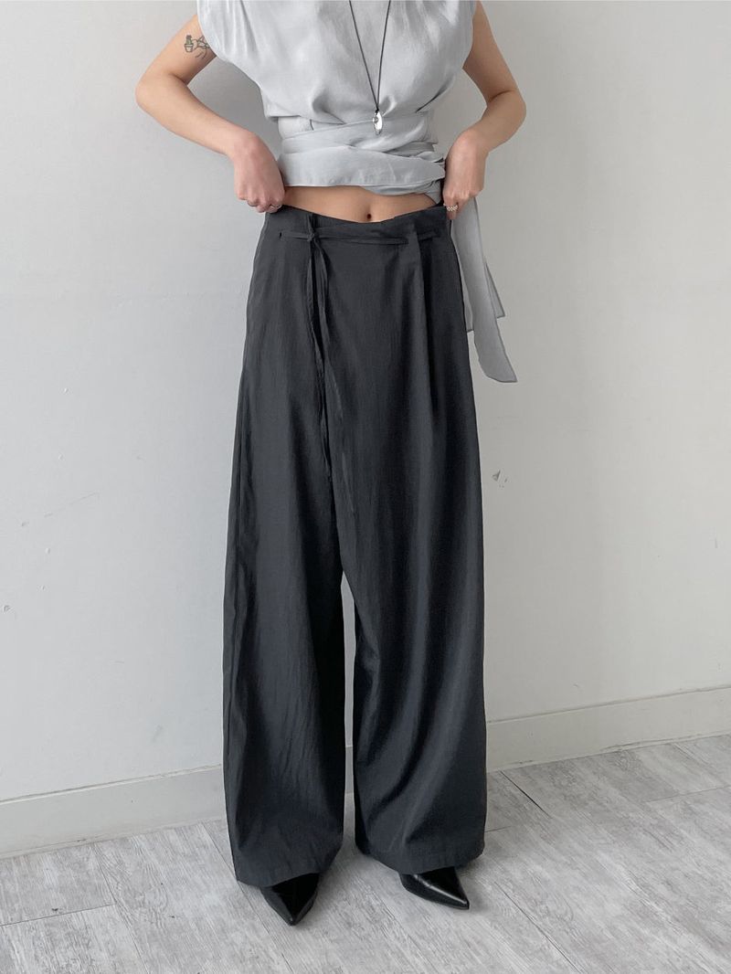 INCHANT ME(インチャントミー)の「Unbalance Nylon Strap Wide Pants(Pants)」