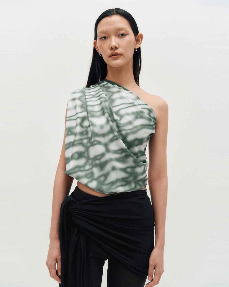 Layered Wrap Tie _ BLACK