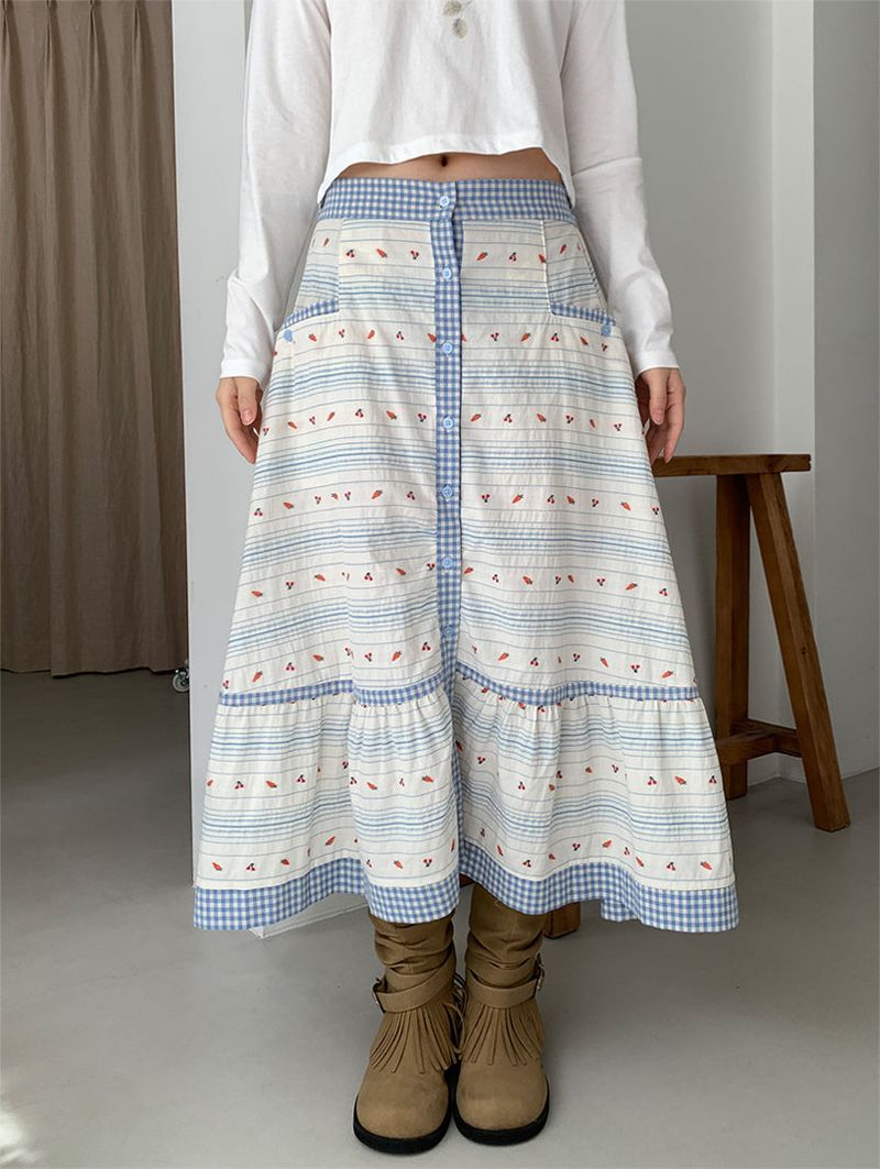 JAZZ THE ORDER(ジャズ ザ オーダー)の「CARROT BUTTON FULL SKIRT (2C)(Skirts)」