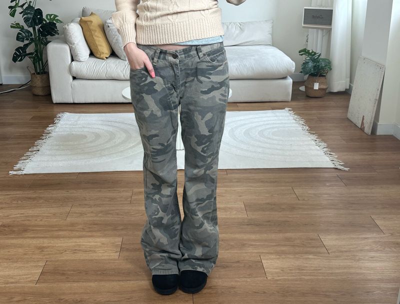 camo boots cut pants