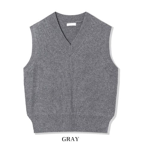 Benny wool V-neck knitwear vest